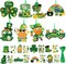 32 Pcs St. Patricks Day Craft Kits for Kids,Sticker Craft Ornament St. Patricks Art Craft Irish Spring Home Class School Party Games Activities Gifts for Kids